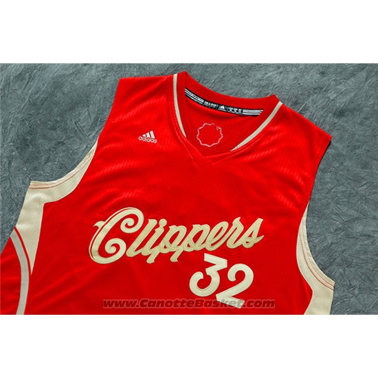 Maglia Natale 2015 Los Angeles Clippers Blake Griffin #32 Rosso